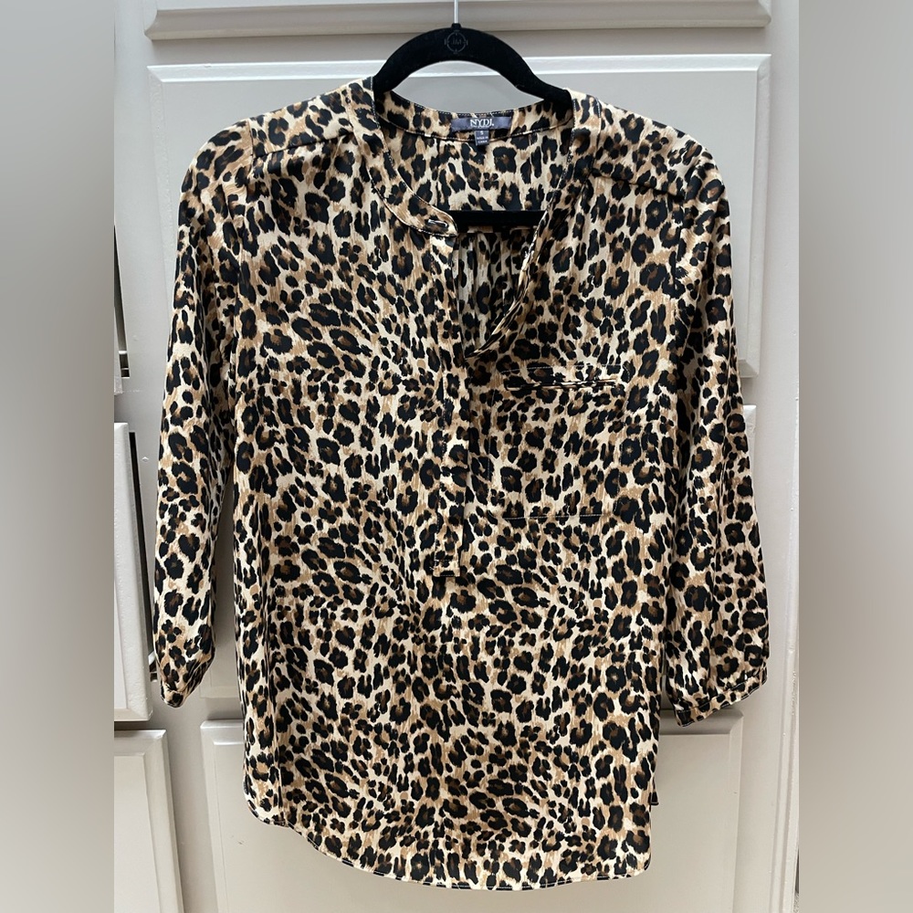 NYDJ leopard print blouse